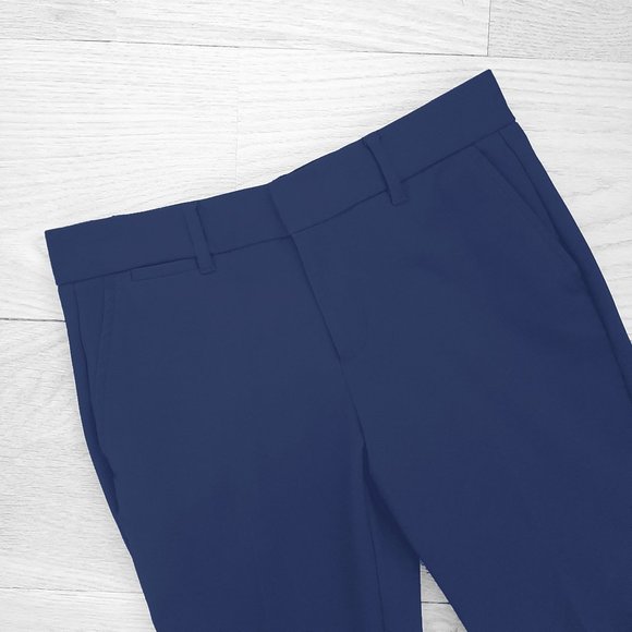 Gap Slim Crop Pants, Polished Cotton Blend, Indigo Blue, 00P - Picture 4 of 7